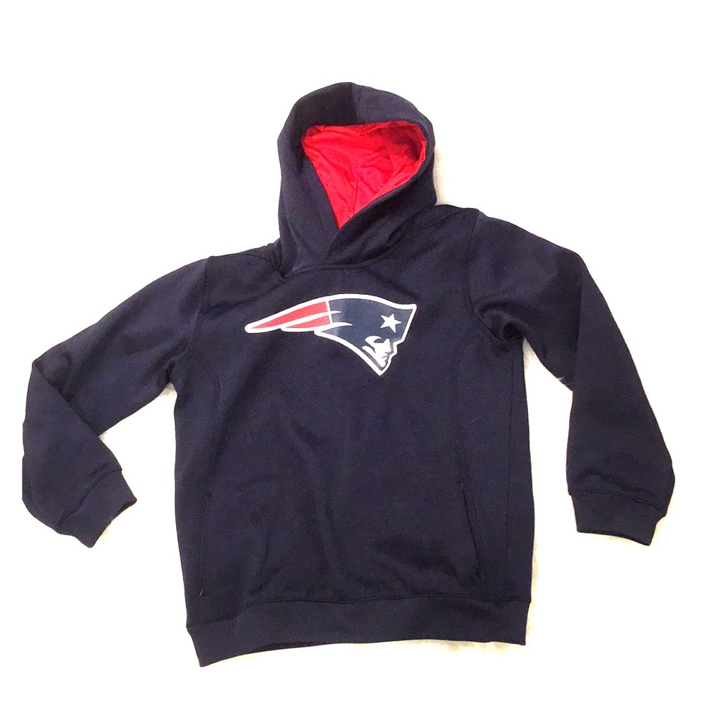 “Patriots” NFL team apparel YOUTH (M) Navy Hoodie